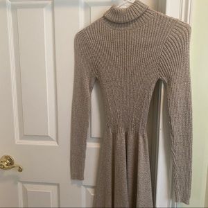 Abercrombie greyish beige turtleneck sweater dress